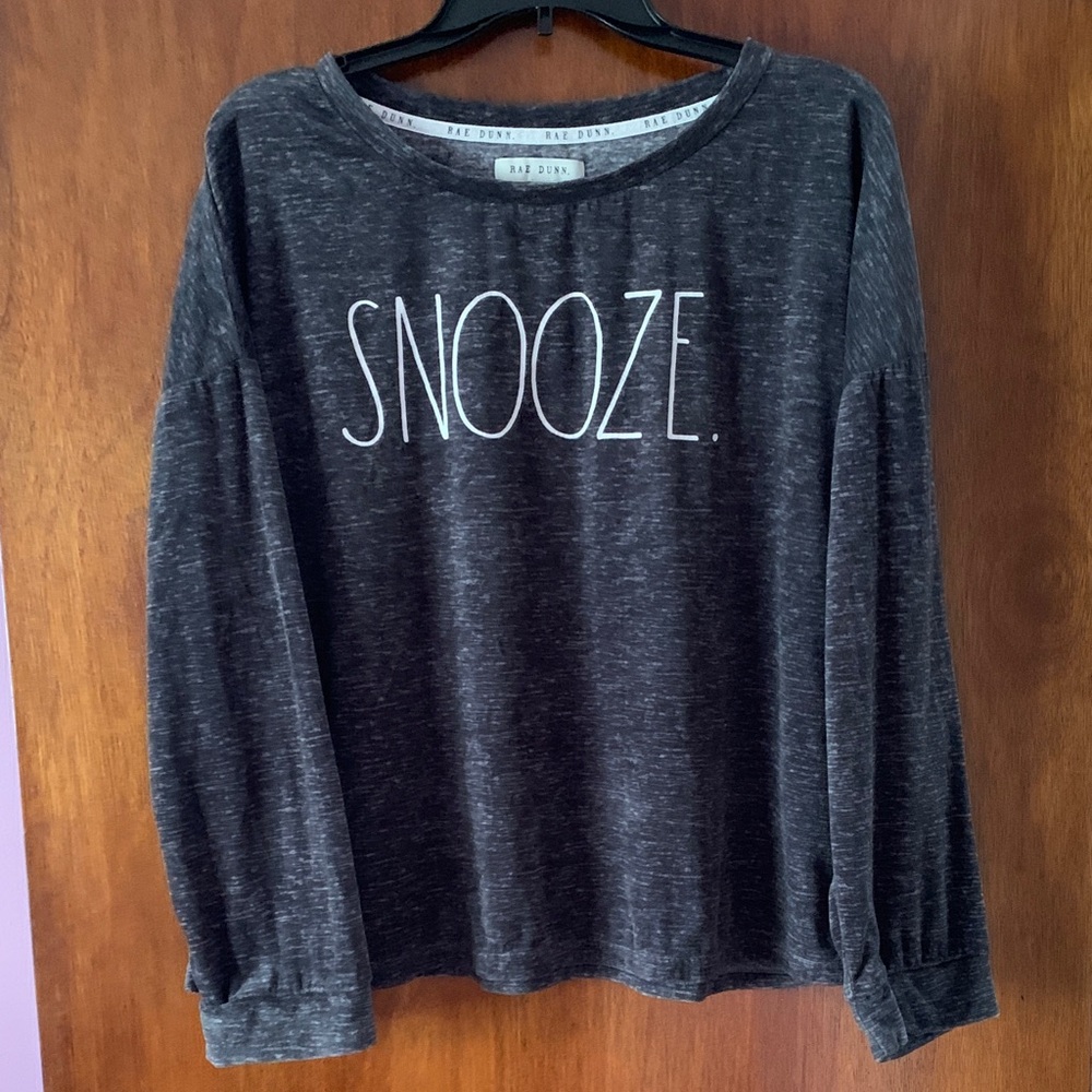 Rae Dunn Gray long sleeve fleece